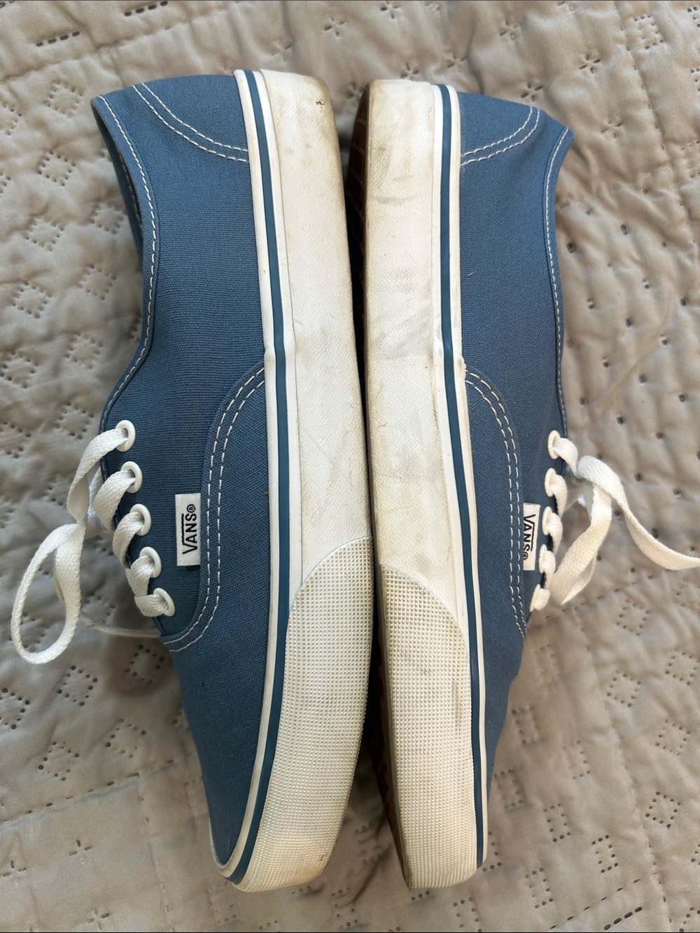 Vans 9.5 classic canvas lace up blue - Picture 6 of 8
